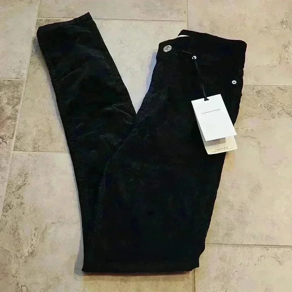 Zara Premium Denim Collection The Skinny Velvet Pant - Picture 1 of 12